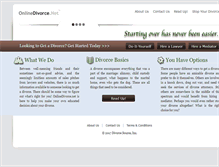 Tablet Screenshot of onlinedivorce.net