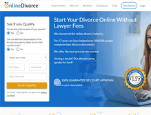 Tablet Screenshot of onlinedivorce.com